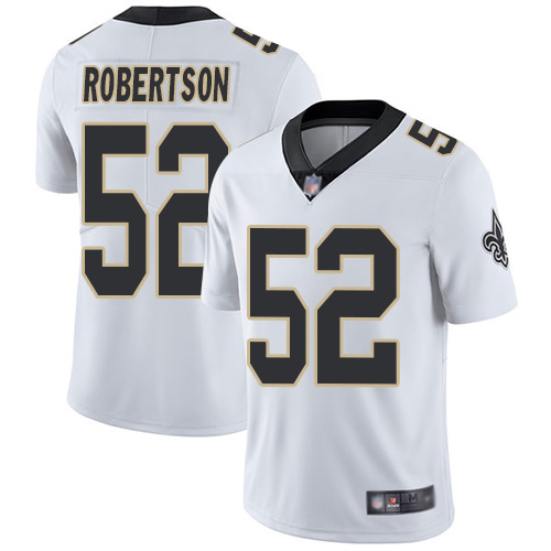 Men New Orleans Saints Limited White Craig Robertson Road Jersey NFL Football 52 Vapor Untouchable Jersey